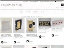 Tablet Screenshot of fragrancevials.com